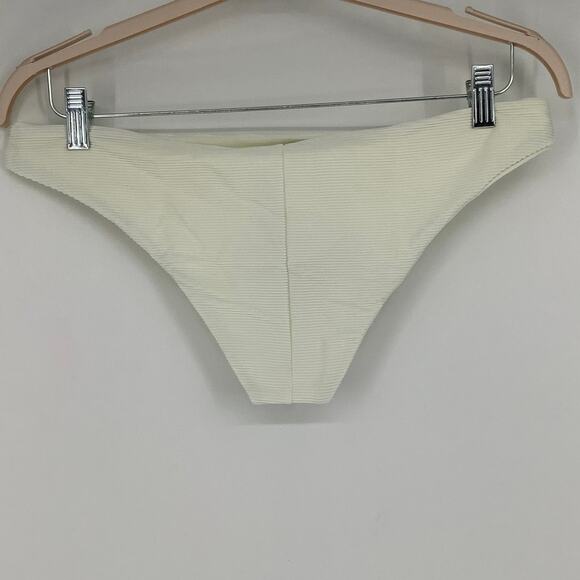 prAna Size Large Horchata Gemma Swim Bikini Bottom Ottoman Ribbed Swimwear Q5-1 - Picture 3 of 9